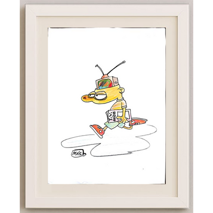 Sergio Mas 29x21cm Orijinal Karikatür BOD01828