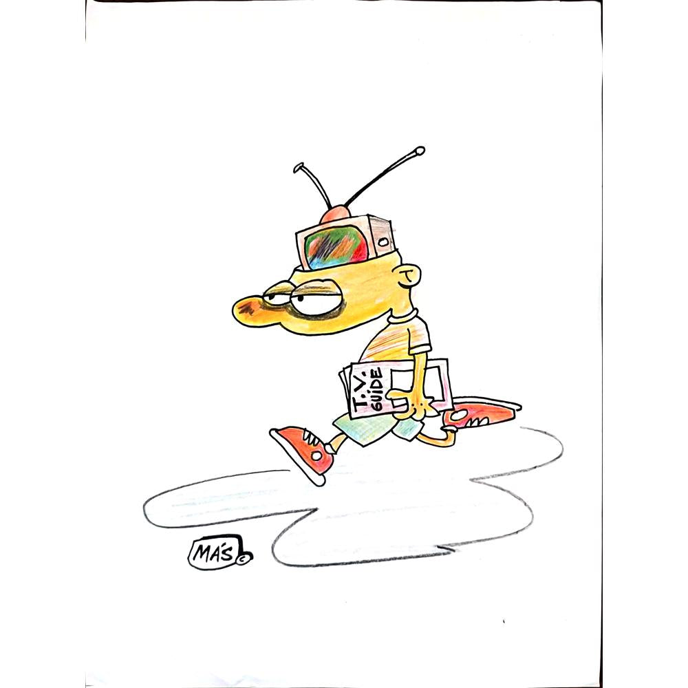 Sergio Mas 29x21cm Orijinal Karikatür BOD01828