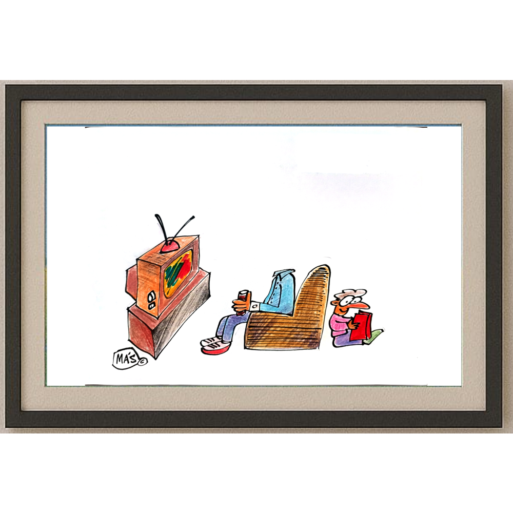 Sergio Mas 29x21cm Orijinal Karikatür BOD01829