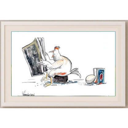 Baniasadi Mohammad Ali 29x21cm Orijinal Karikatür BOD01832