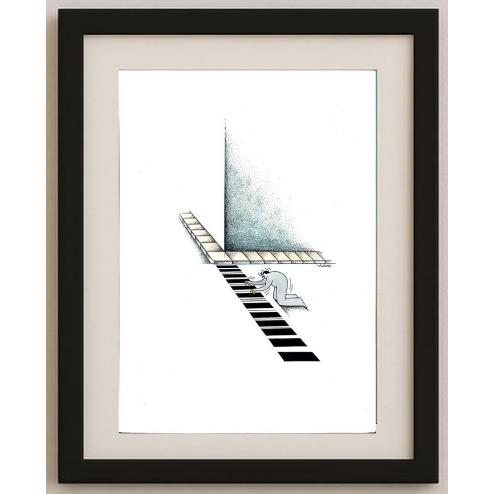 Vladimiras Beresniovas 29x21cm Orijinal Karikatür BOD01839