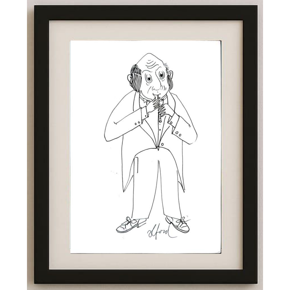 Vosters Richard Francis 29x21cm Orijinal Karikatür BOD01843