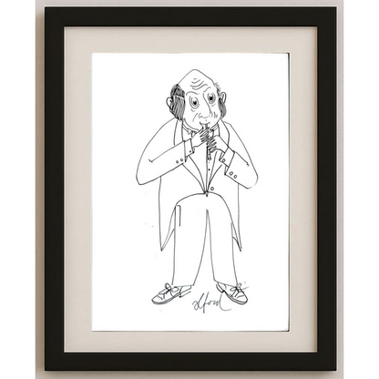Vosters Richard Francis 29x21cm Orijinal Karikatür BOD01843