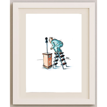 Winfried Besslich 29x21cm Orijinal Karikatür BOD01851