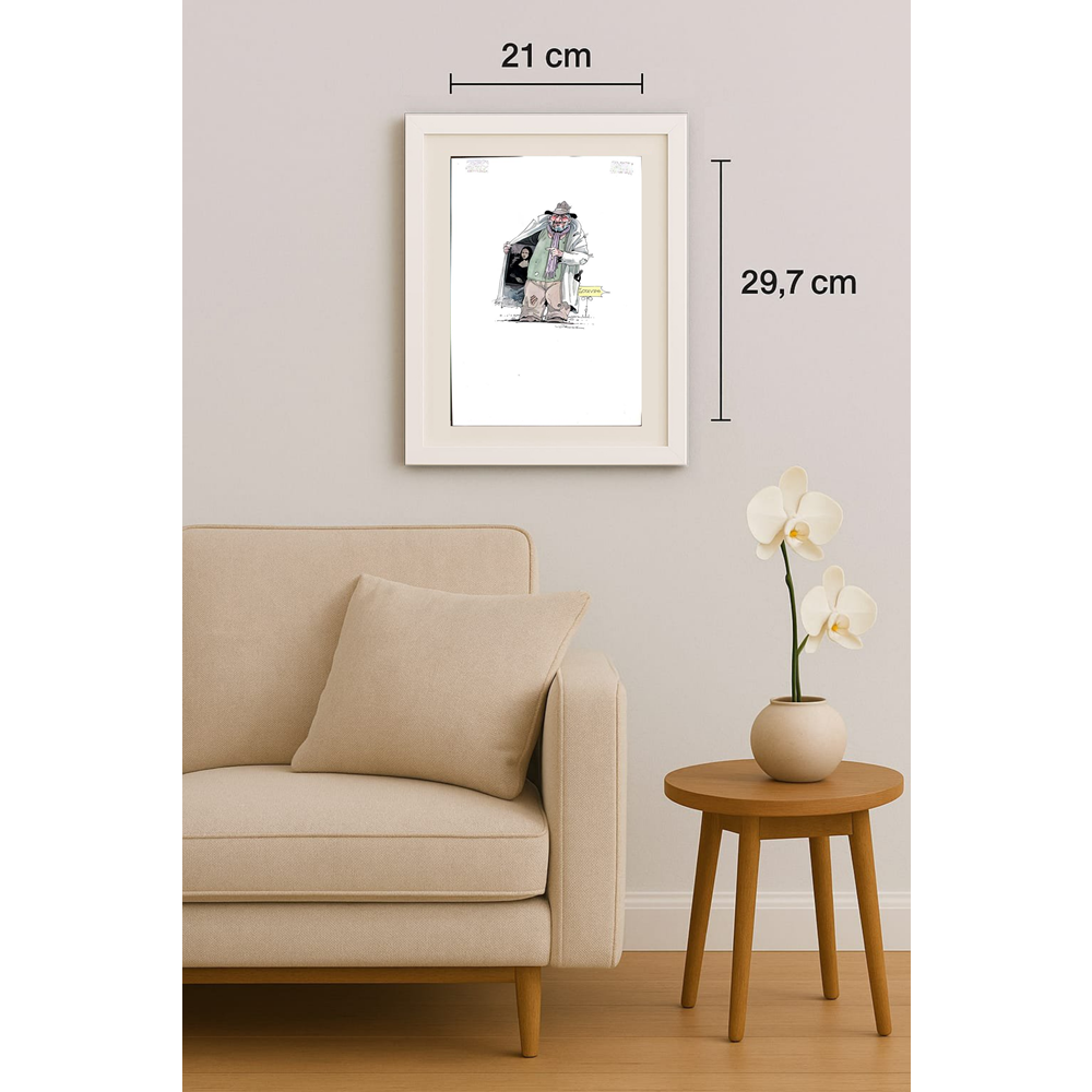 Reiner Schwalme 29x21cm Orijinal Karikatür BOD01858