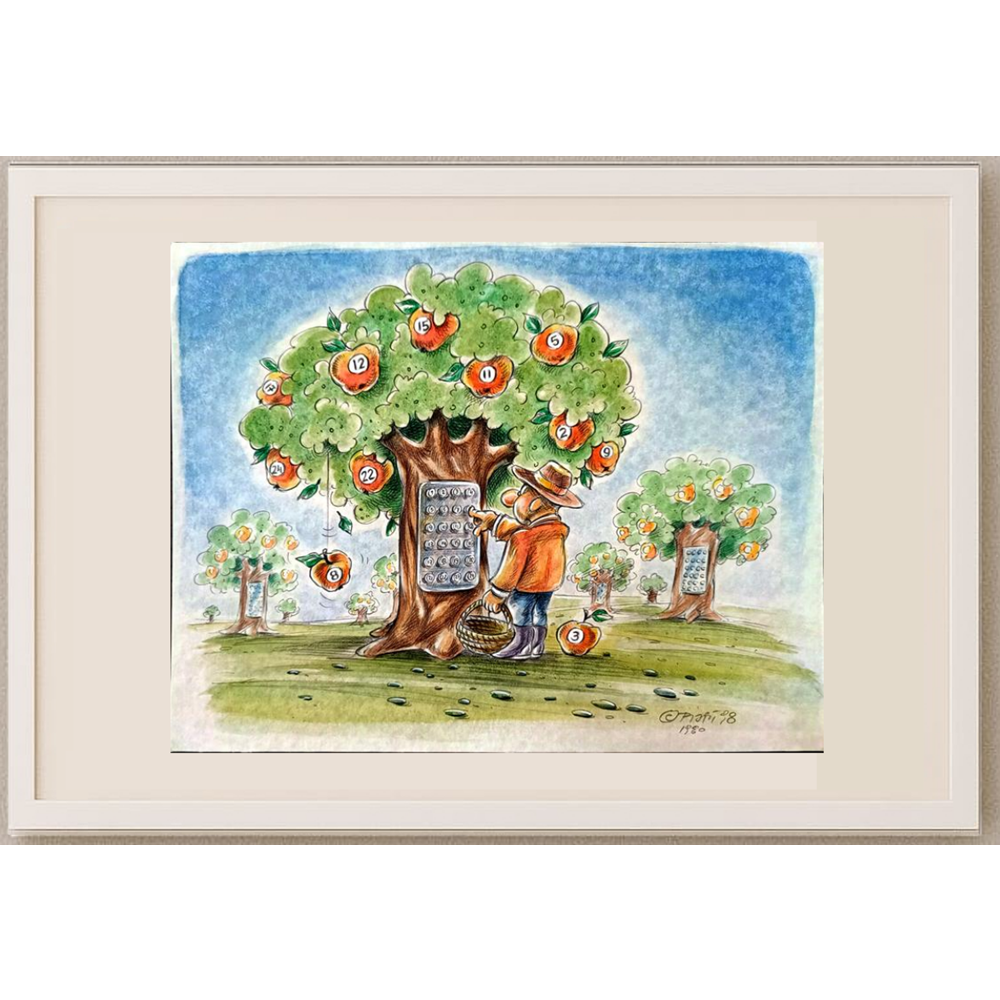 Winfried Besslich 29x21cm Orijinal Karikatür BOD01863