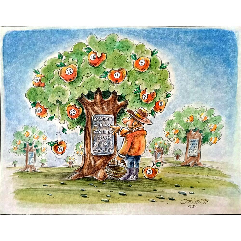 Winfried Besslich 29x21cm Orijinal Karikatür BOD01863