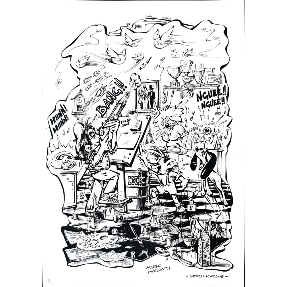Jamal Rahmati 26x17cm Orijinal Karikatür BOD01870