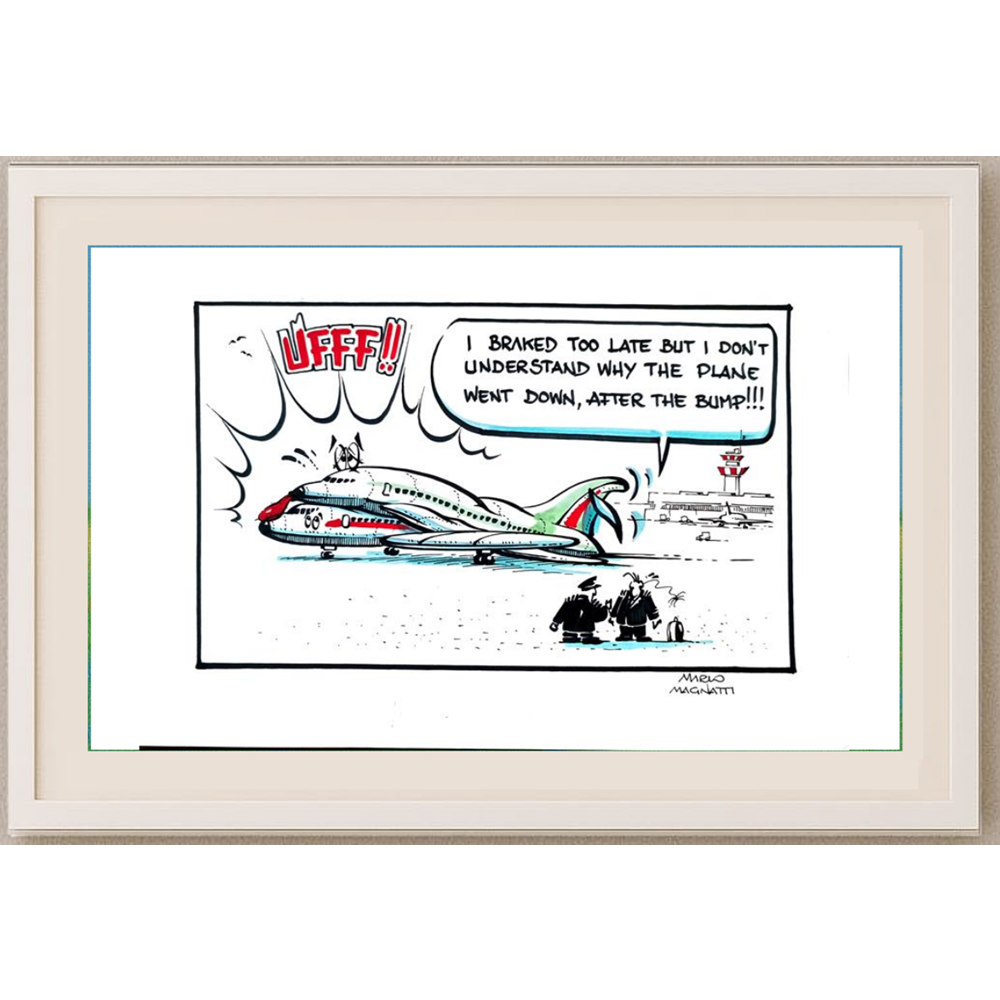 Porumbita Mihaita 21x11cm Orijinal Karikatür BOD01876