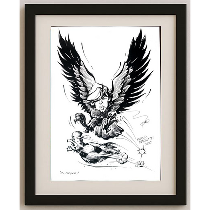 Masoud Ziaei Zardkhashosei 29x21cm Orijinal Karikatür BOD01878