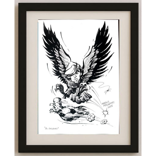 Masoud Ziaei Zardkhashosei 29x21cm Orijinal Karikatür BOD01878