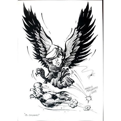 Masoud Ziaei Zardkhashosei 29x21cm Orijinal Karikatür BOD01878