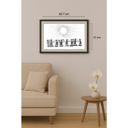 Mario Magnetti 29x21cm Orijinal Karikatür BOD01879