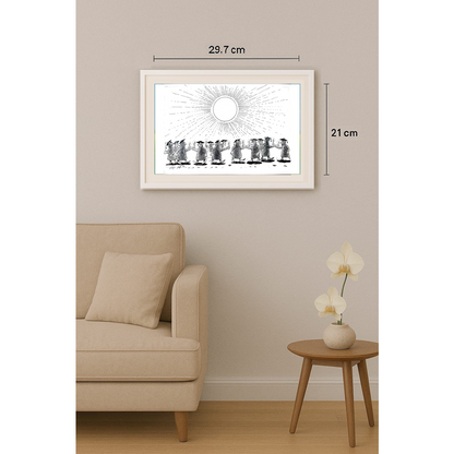 Mario Magnetti 29x21cm Orijinal Karikatür BOD01879