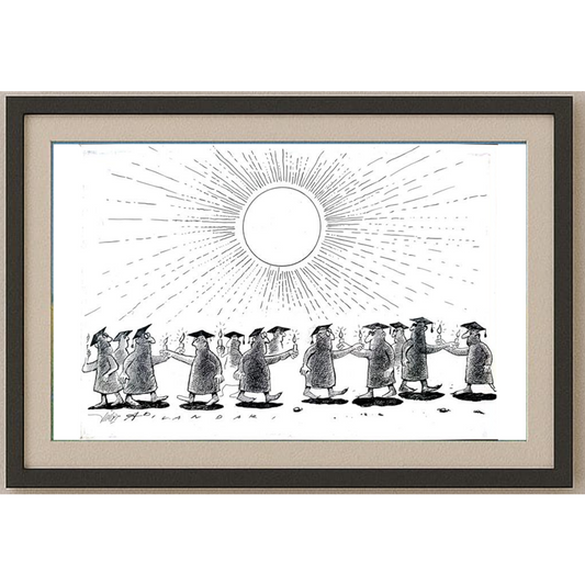 Mario Magnetti 29x21cm Orijinal Karikatür BOD01879