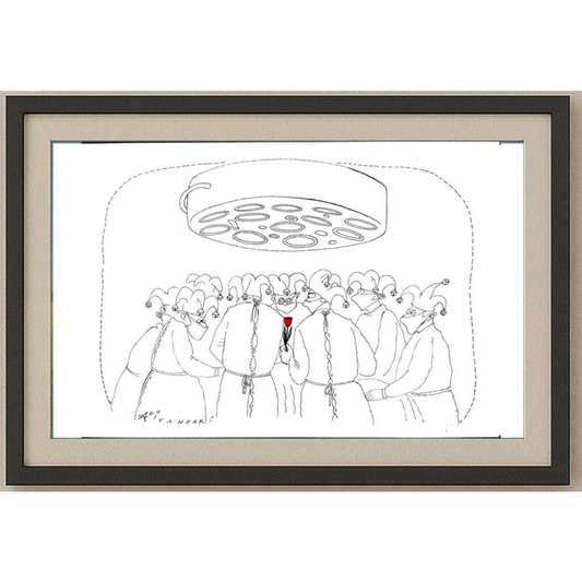 Ali Divandari 29x21cm Orijinal Karikatür BOD01880