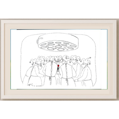 Ali Divandari 29x21cm Orijinal Karikatür BOD01880