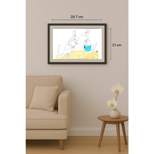 Ali Divandari 29x21cm Orijinal Karikatür BOD01881