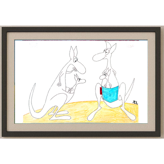 Ali Divandari 29x21cm Orijinal Karikatür BOD01881