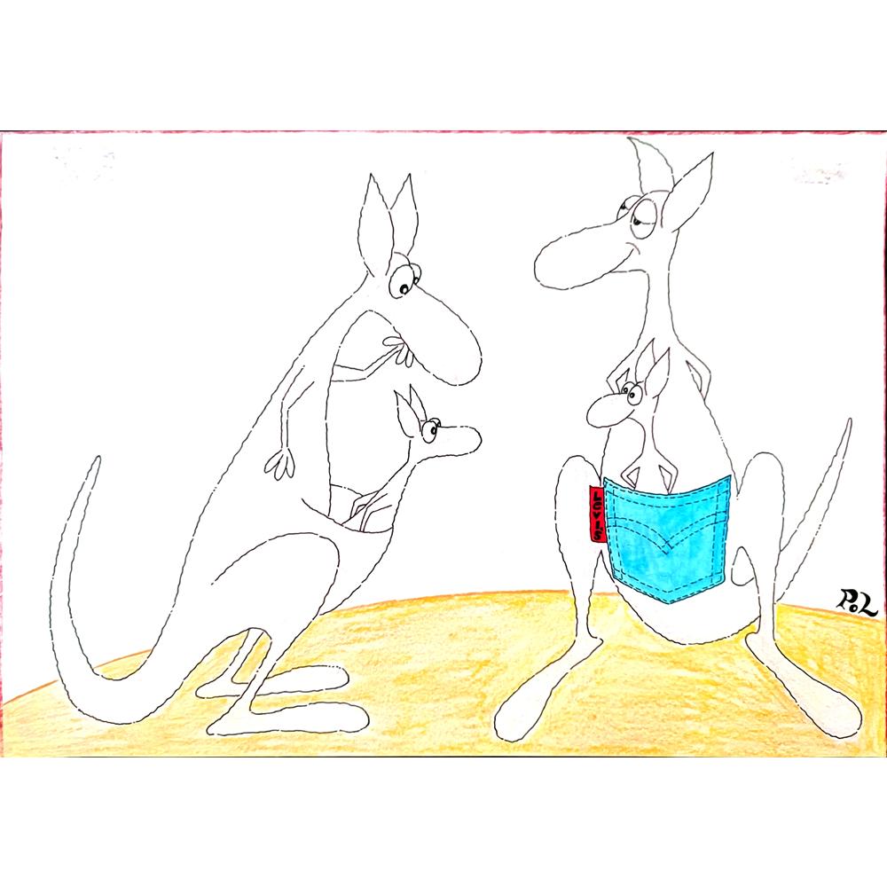 Ali Divandari 29x21cm Orijinal Karikatür BOD01881