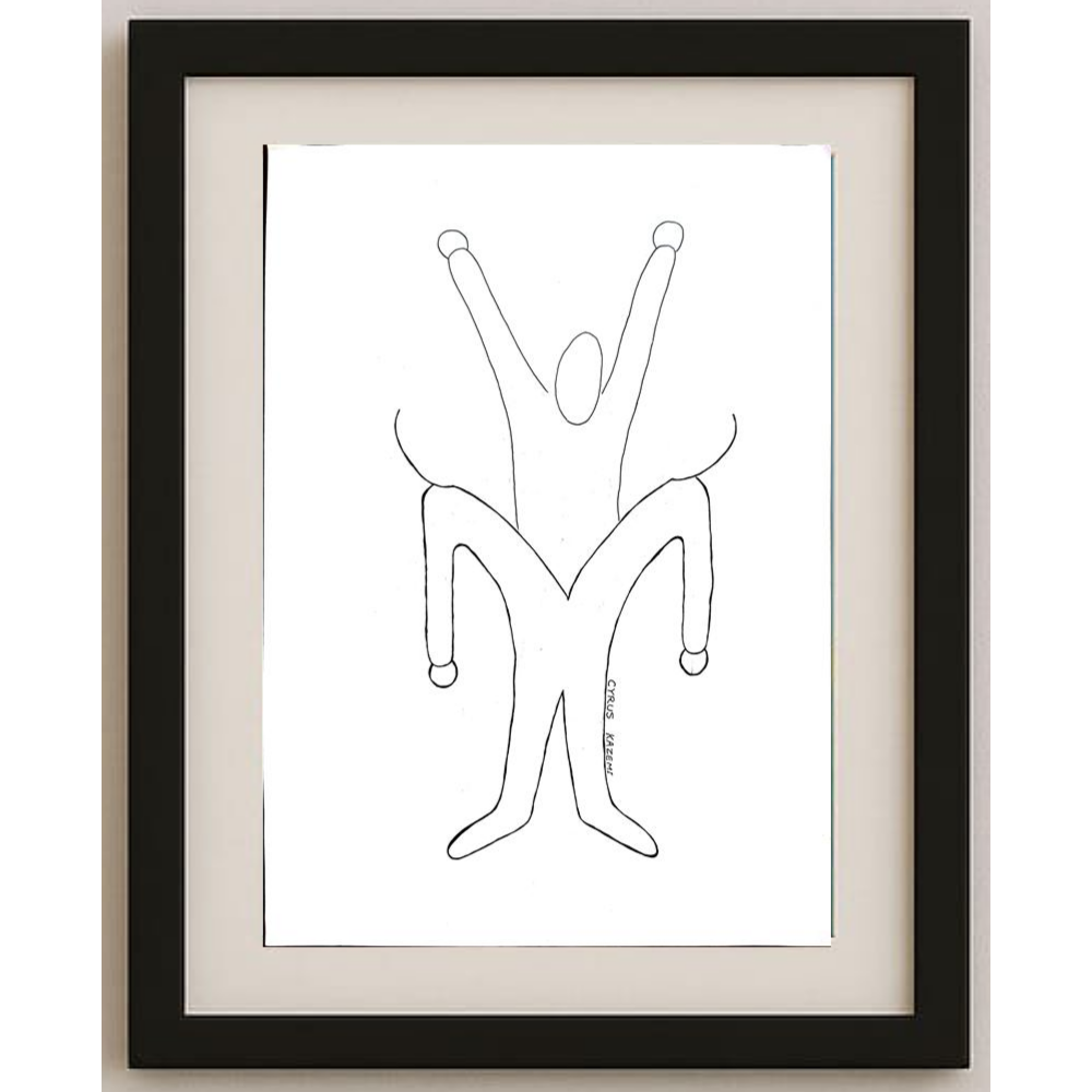 Cyrus Kazemi 29x21cm Orijinal Karikatür BOD01883