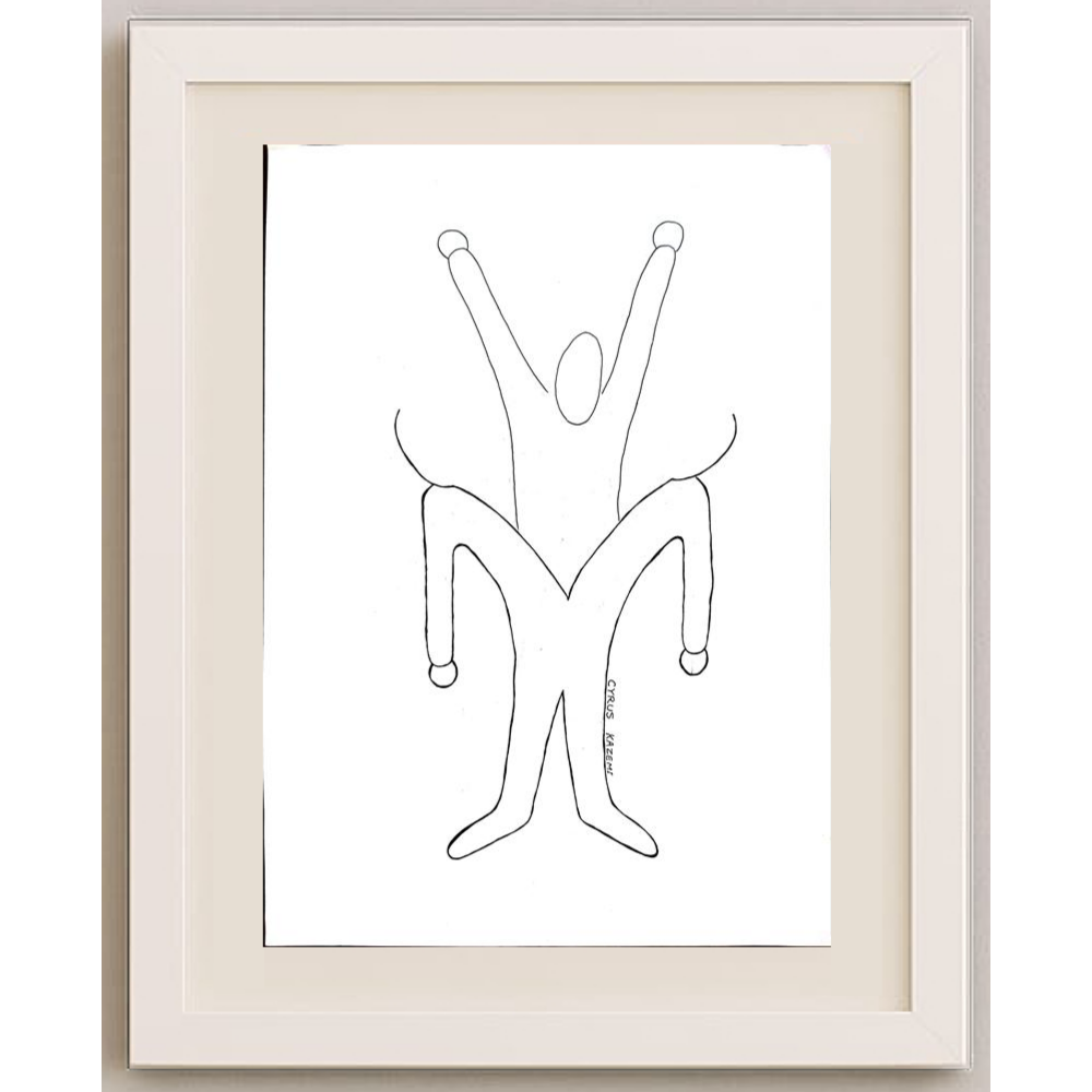 Cyrus Kazemi 29x21cm Orijinal Karikatür BOD01883