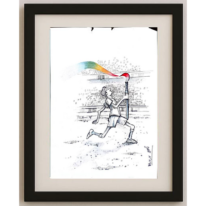 Khosro Nasrolahi 29x21cm Orijinal Karikatür BOD01885