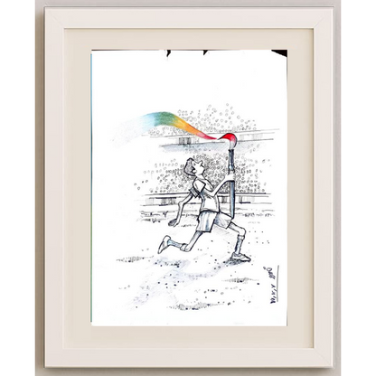 Khosro Nasrolahi 29x21cm Orijinal Karikatür BOD01885