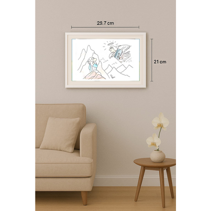 Angelo Pastro 31x21cm Orijinal Karikatür BOD01886
