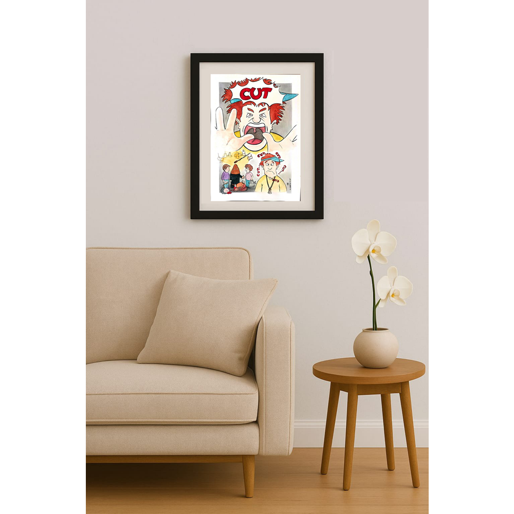 Nader Hafezi 31x21cm Orijinal Karikatür BOD01887