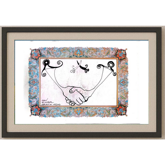 Ali Akbar Ebrahimi Nejad 29x21cm Orijinal Karikatür BOD01888