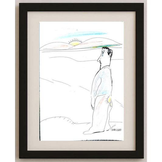 Baniasadi Mohammad Ali 29x21cm Orijinal Karikatür BOD01890