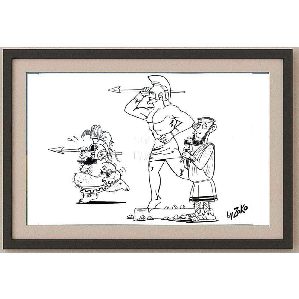 Ravlic Zoran 29x21cm Orijinal Karikatür BOD01891