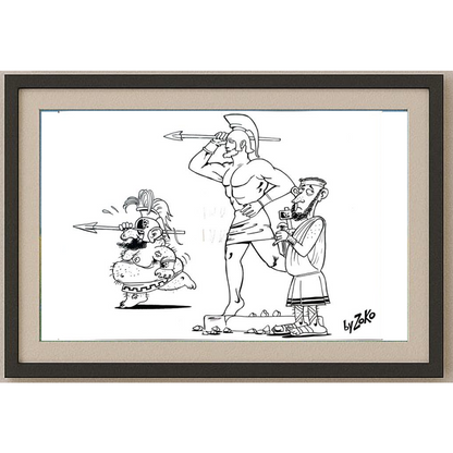 Ravlic Zoran 29x21cm Orijinal Karikatür BOD01891