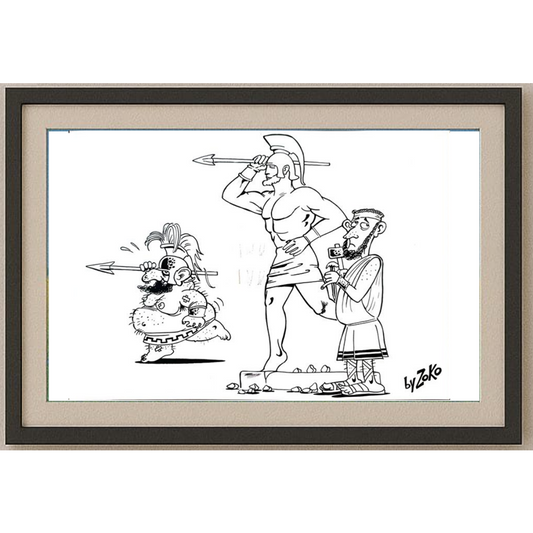 Ravlic Zoran 29x21cm Orijinal Karikatür BOD01891