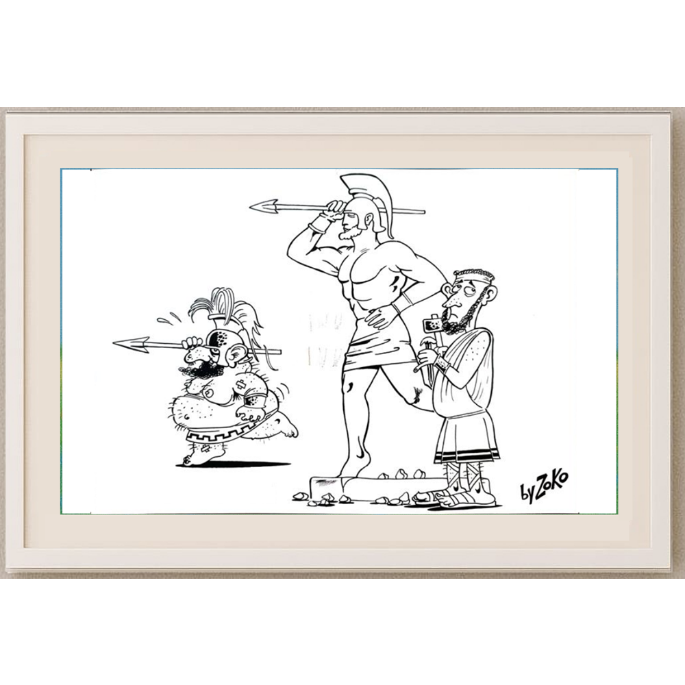 Ravlic Zoran 29x21cm Orijinal Karikatür BOD01891