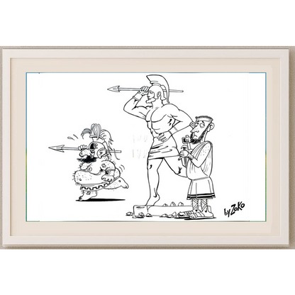 Ravlic Zoran 29x21cm Orijinal Karikatür BOD01891