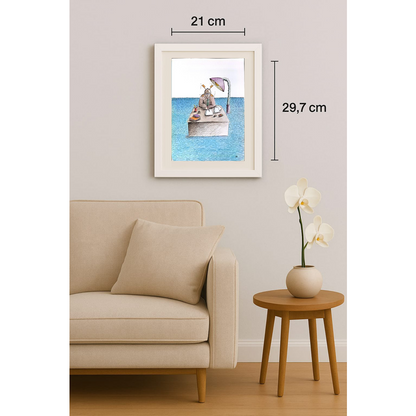 Masoud Ziaei Zardkhashosei 29x21cm Orijinal Karikatür BOD01897