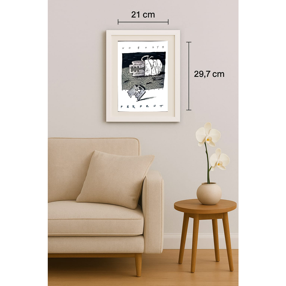 Turculet Dan Silvin 29x21cm Orijinal Karikatür BOD01903