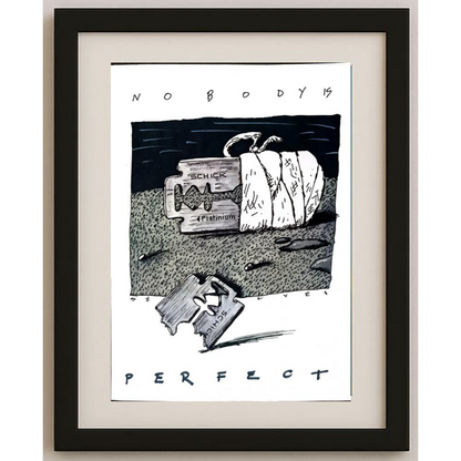 Turculet Dan Silvin 29x21cm Orijinal Karikatür BOD01903