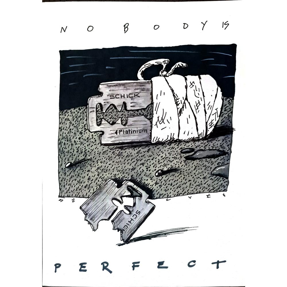 Turculet Dan Silvin 29x21cm Orijinal Karikatür BOD01903