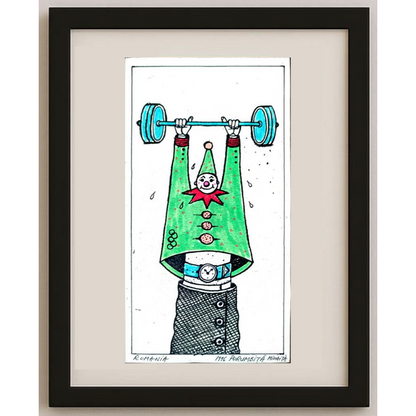 Porumbita Mihaita 21x11cm Orijinal Karikatür BOD01904