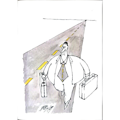 Dezideria Bodis 21x15cm Orijinal Karikatür BOD01905