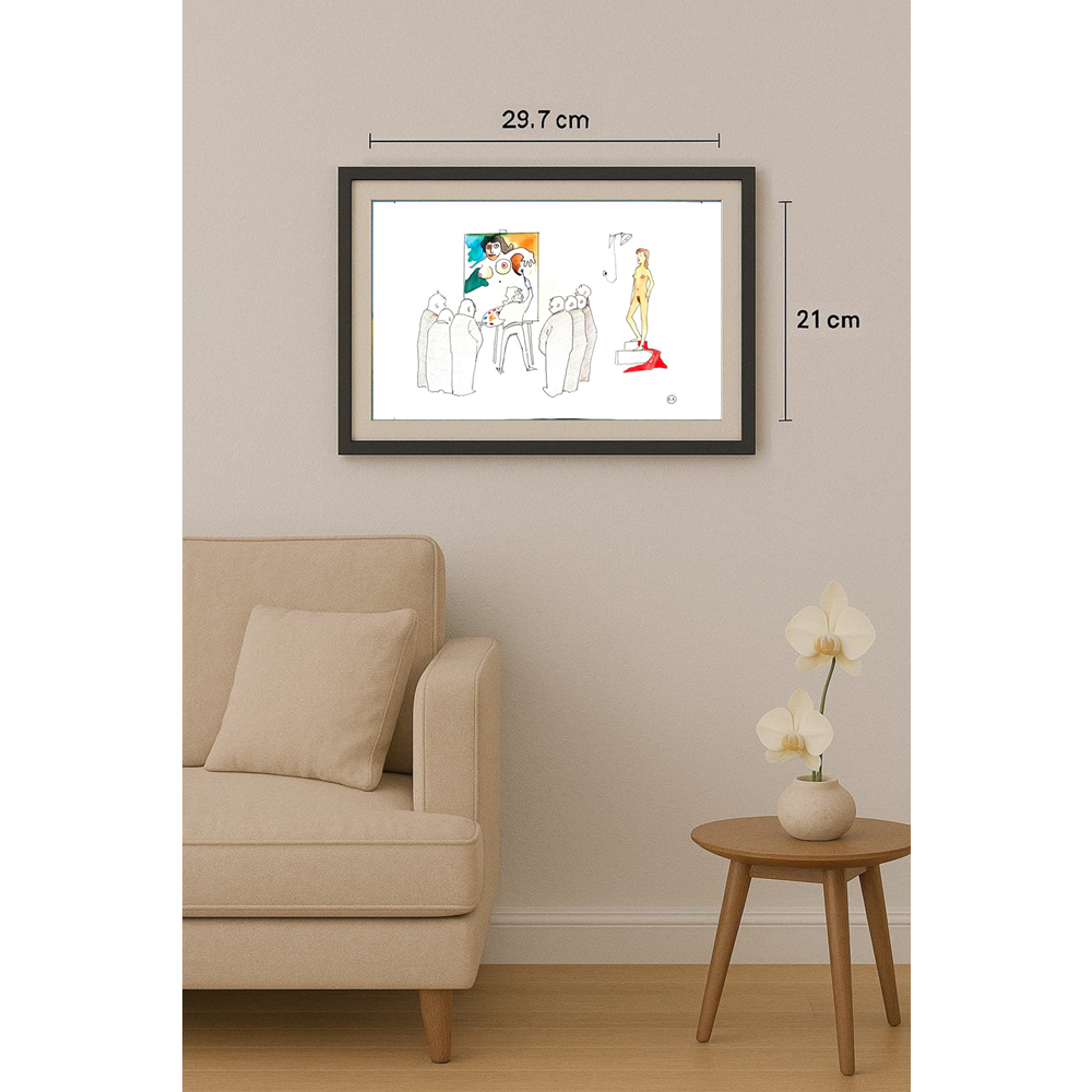 Kokus 29x21cm Orijinal Karikatür BOD01907