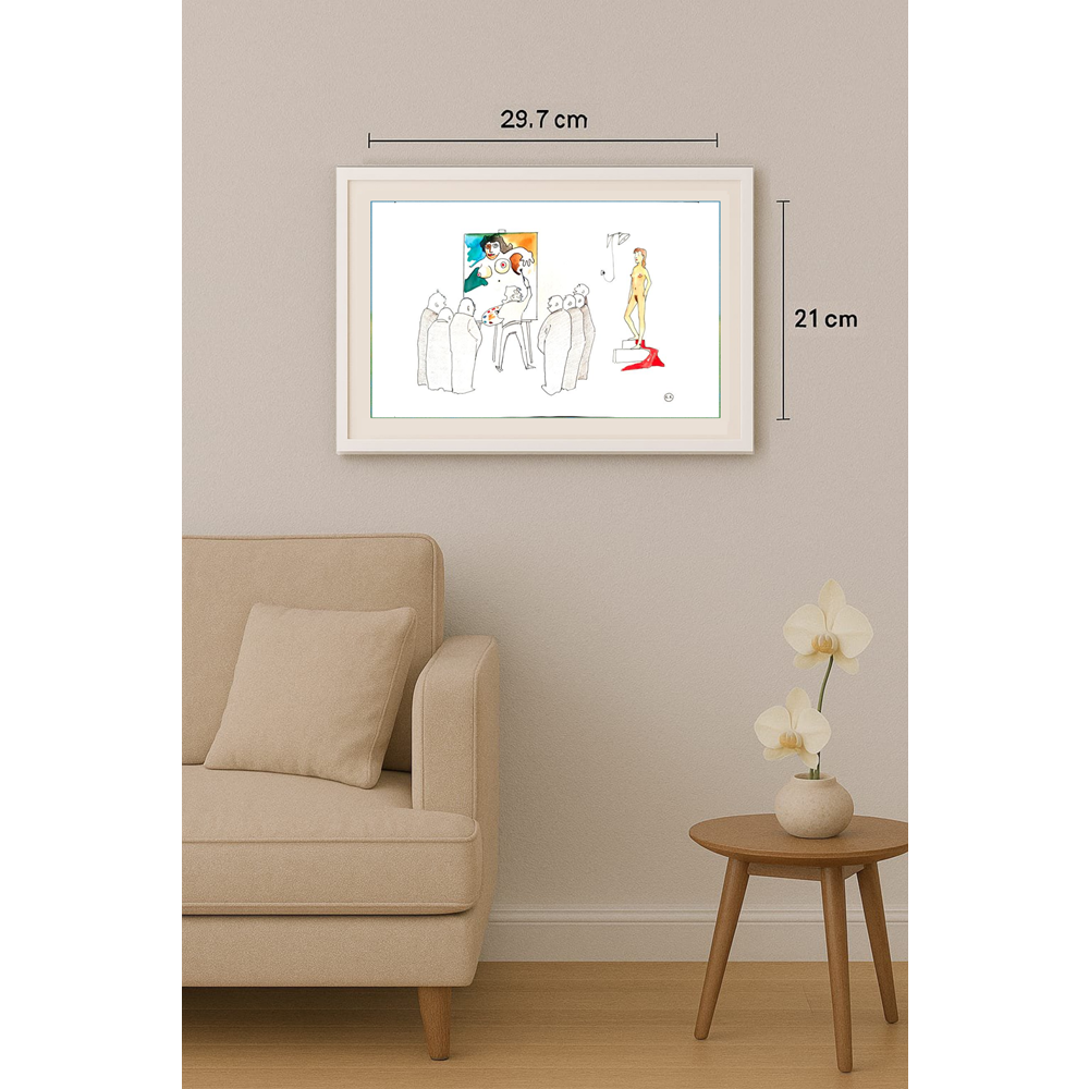 Kokus 29x21cm Orijinal Karikatür BOD01907