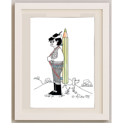 Gheorghita Ghinea Uriasu 21x15cm Orijinal Karikatür BOD01909