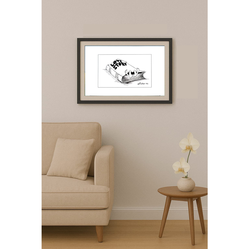 Gheorghita Ghinea Uriasu 21x15cm Orijinal Karikatür BOD01910