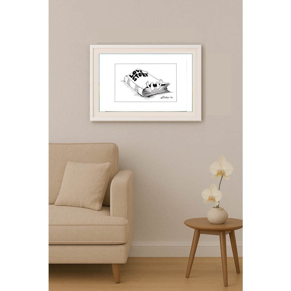 Gheorghita Ghinea Uriasu 21x15cm Orijinal Karikatür BOD01910