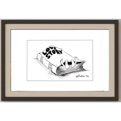 Gheorghita Ghinea Uriasu 21x15cm Orijinal Karikatür BOD01910