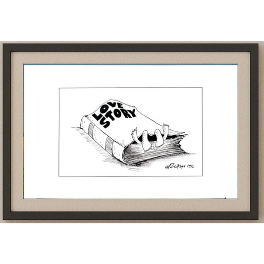 Gheorghita Ghinea Uriasu 21x15cm Orijinal Karikatür BOD01910